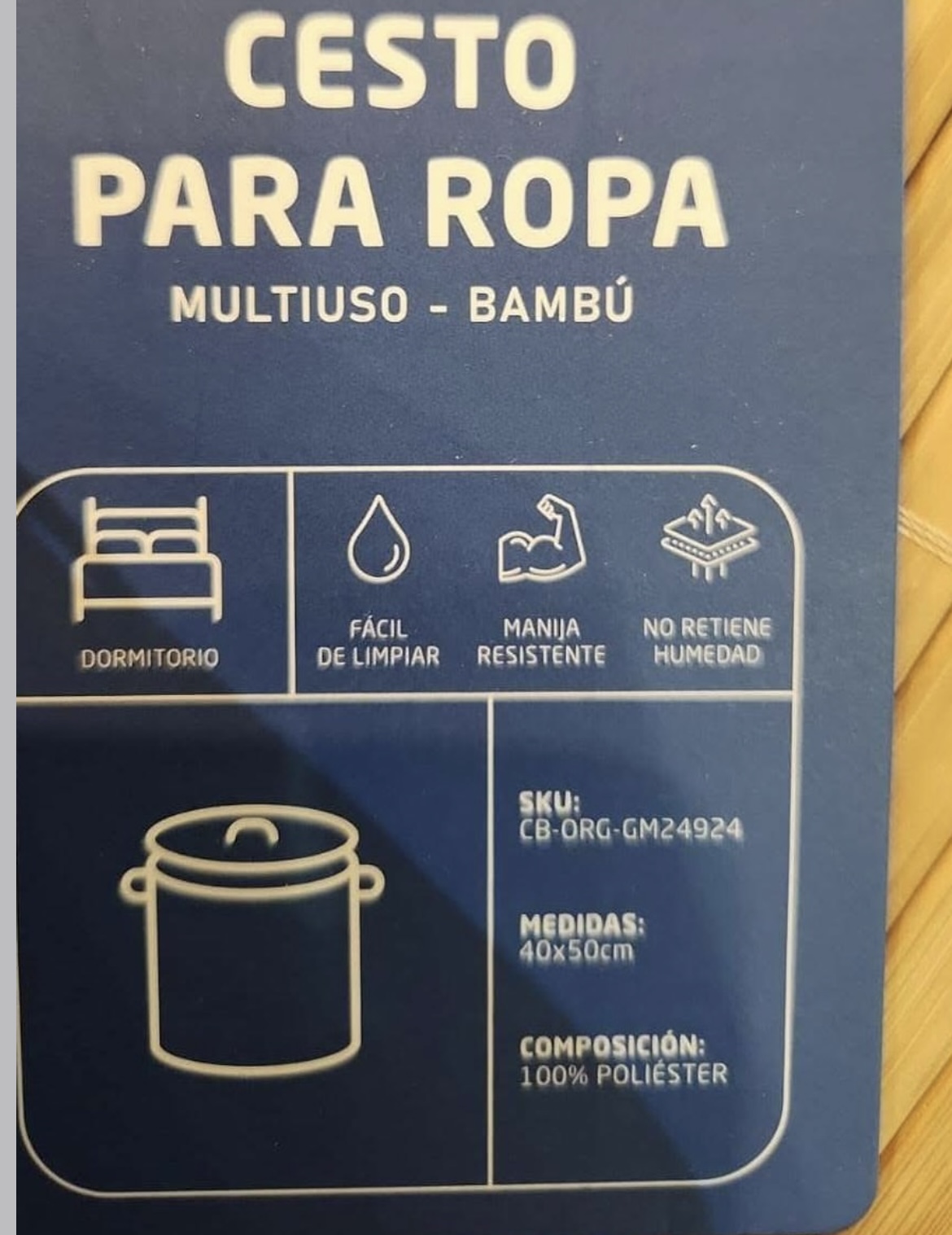 Cesto de bambú  - Imagen 3