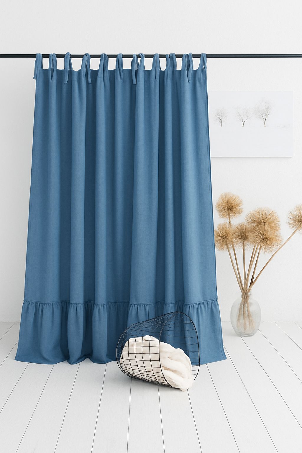 Cortinas de tussor para atar - Imagen 4