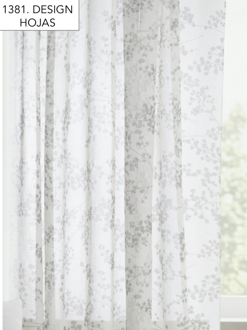 Cortina voile estampadas  - Imagen 3