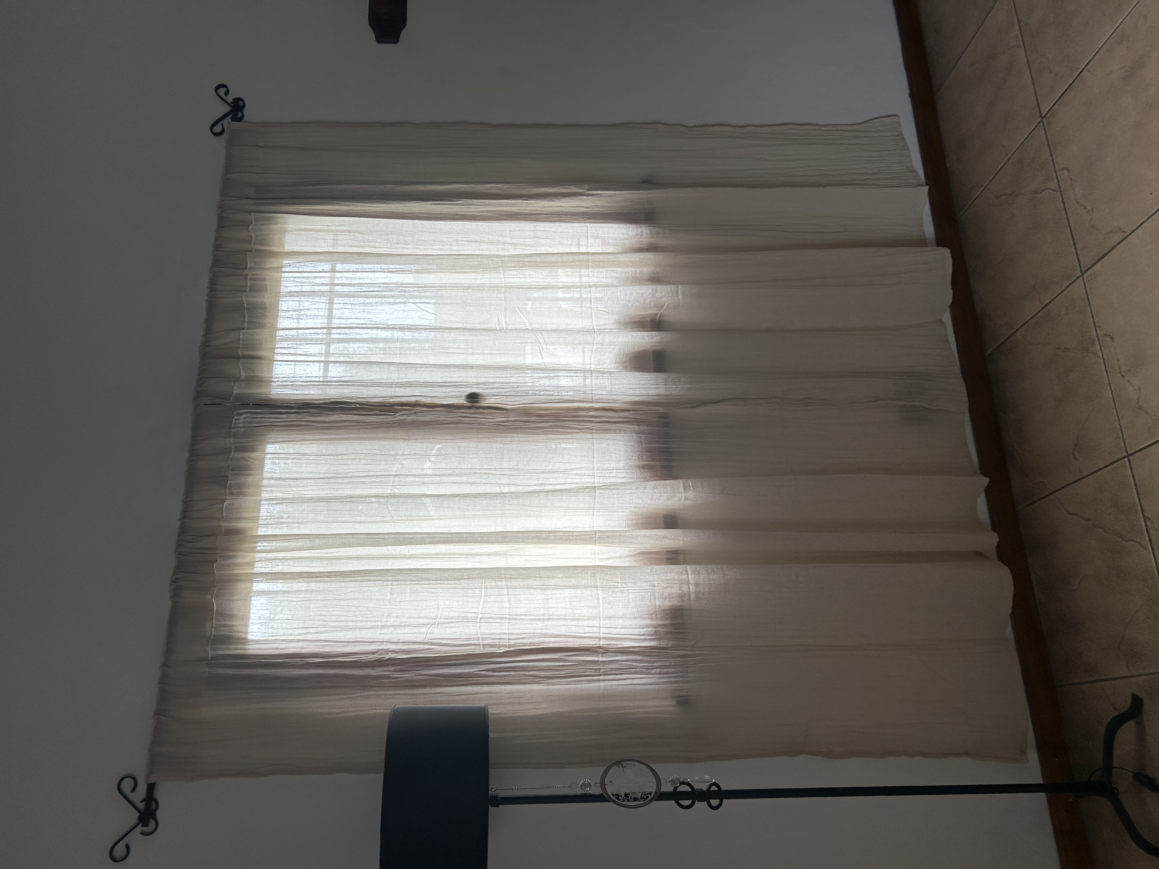 Cortina de gasa arrugada  - Imagen 4