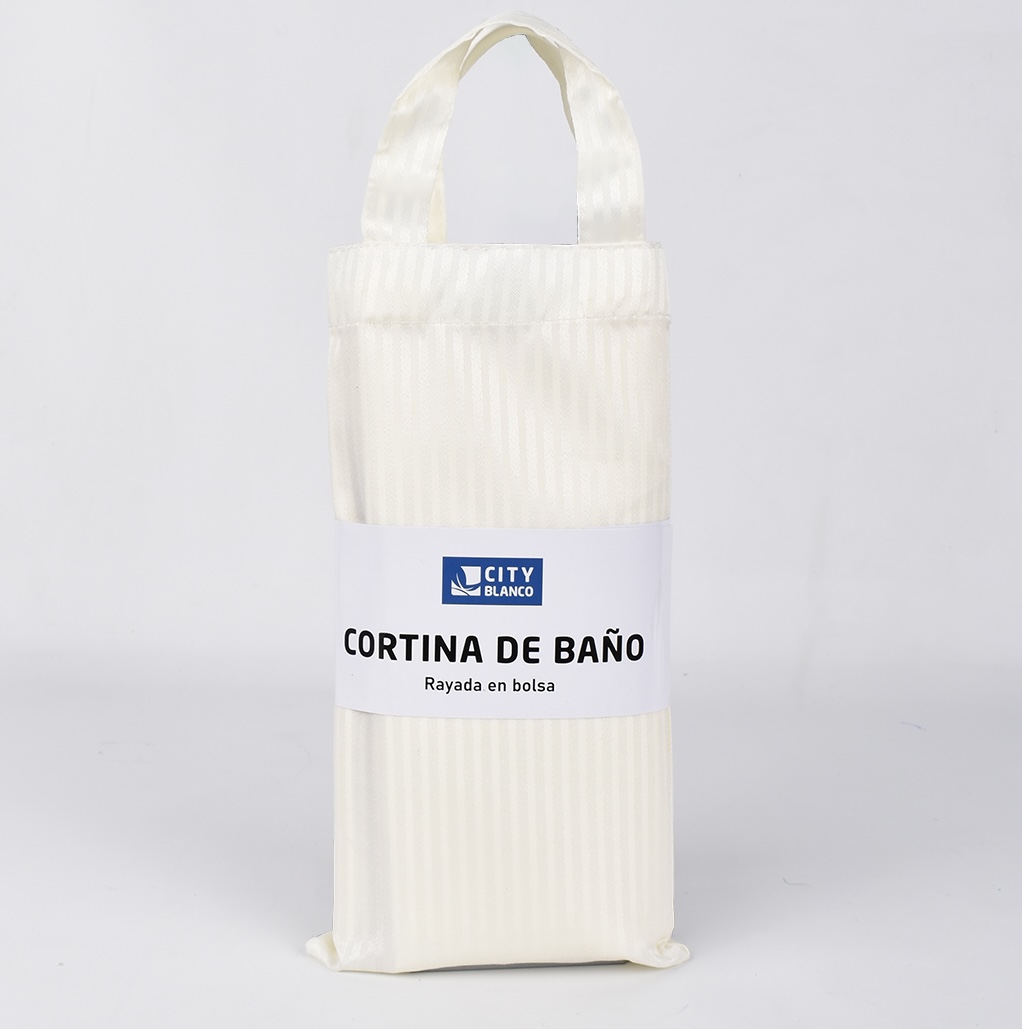 Cortina de baño rayada - Imagen 6