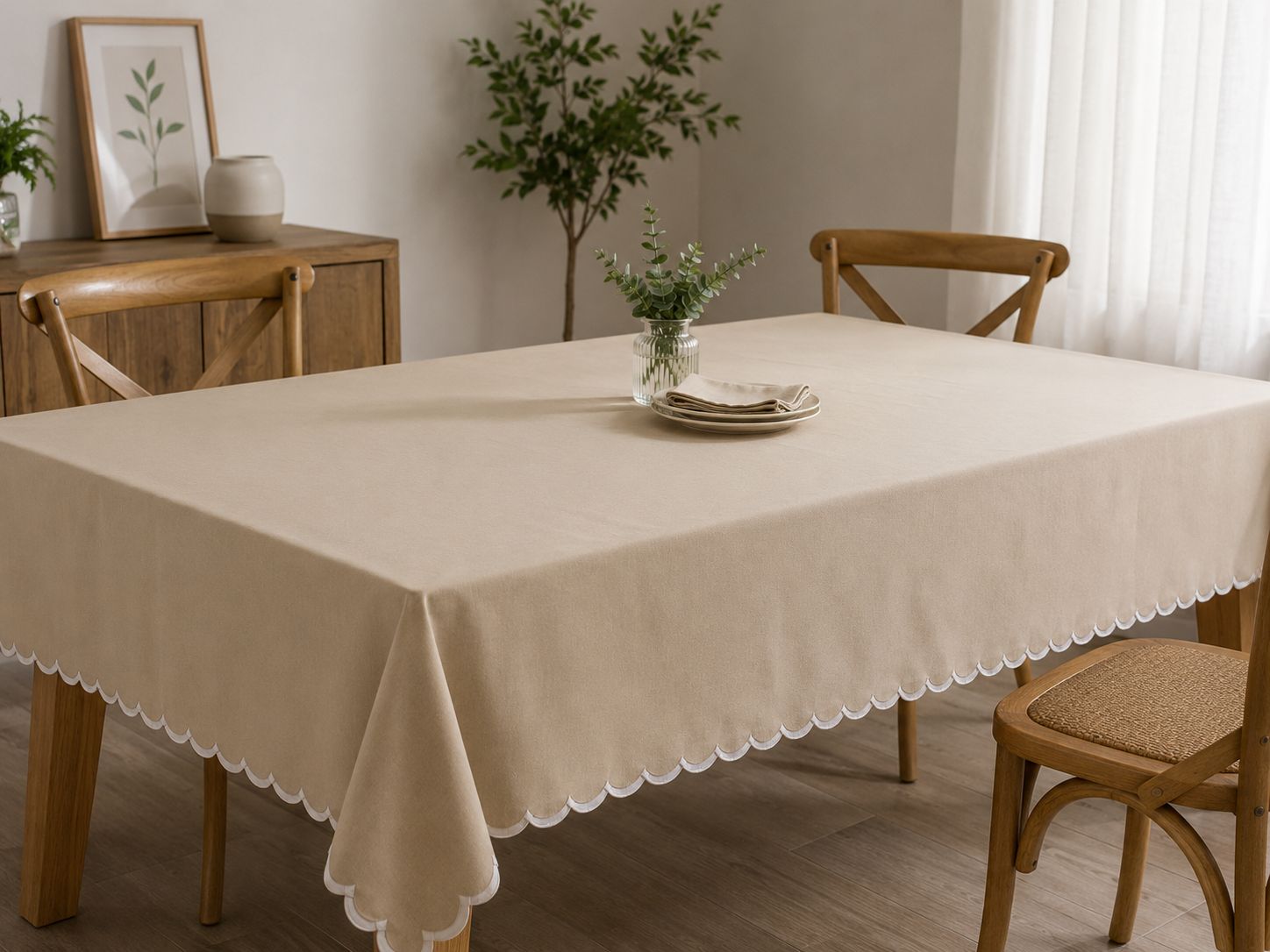 Mantel de eco cuero Liso