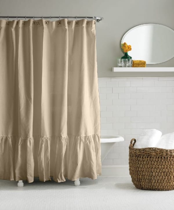 Cortinas de tussor con volados - Imagen 3