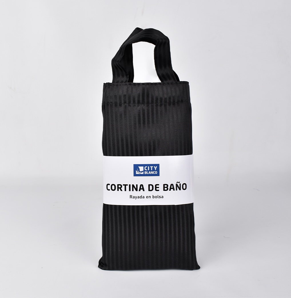 Cortina de baño rayada - Imagen 9