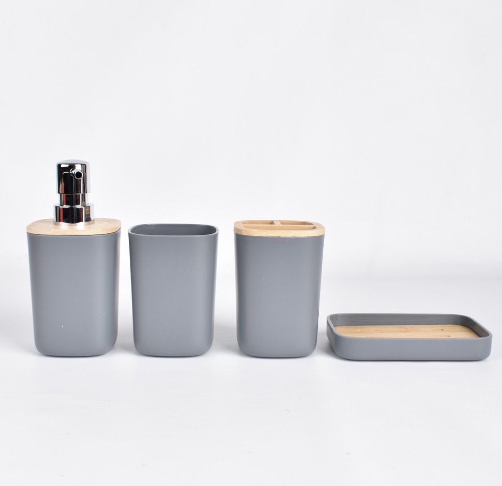 Set de baño 4 piezas liso  - Imagen 2